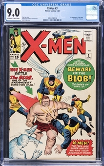 1964 Marvel Comics "X-Men" #3 - (First Appearance of the Blob) - CGC 9.0 Off-White to White Pages